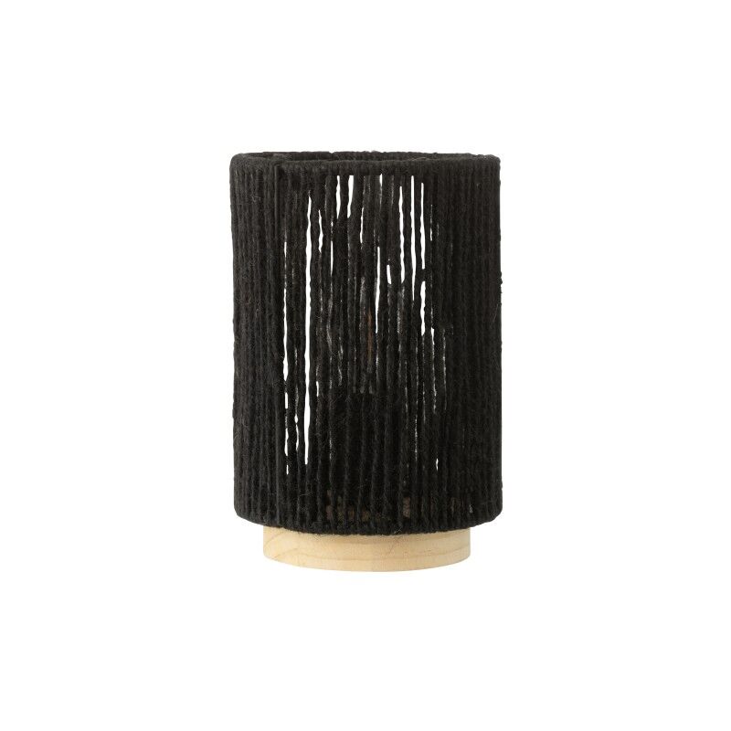 Lampe led en métal noir 13.5x13.5x20 cm