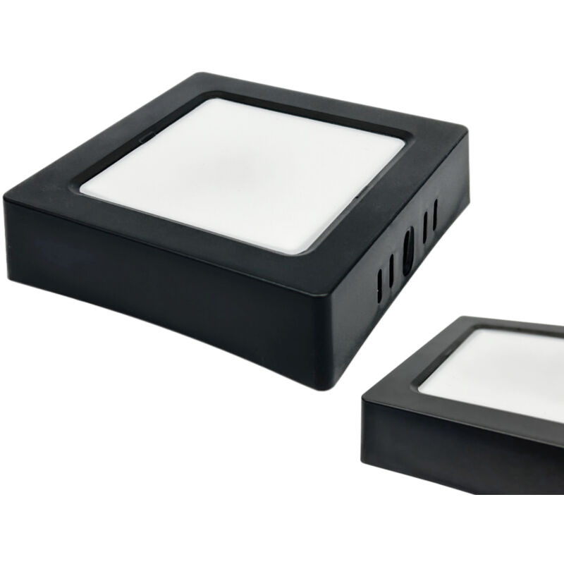 Lampe LED en saillie 12x12 6W 4000K DL-1 noire