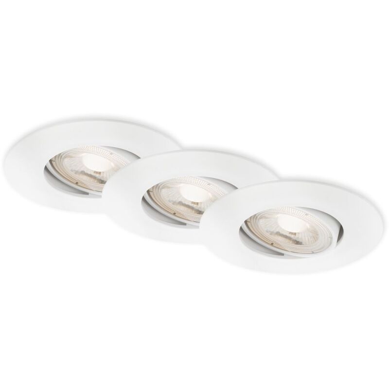 Briloner - Lampe led encastrée 4,4 cm 3x 4,9 watts IP65 480lm blanc