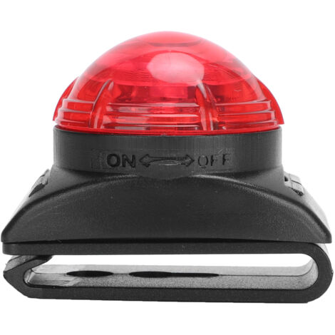 Lampe LED étanche pour chien - Collier lumineux de sécurité avec clip - Accessoire pour animaux de compagnie (Lumière rouge)