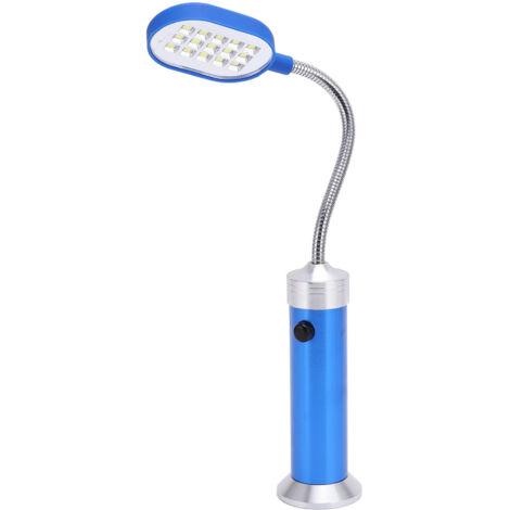 Lampe LED Extérieure Magnétique 360° Haute Luminosité Résistante aux Intempéries pour Pêche BBQ Vélo Bleu