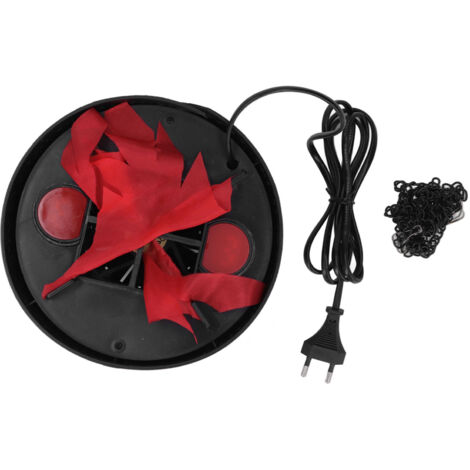 Lampe LED Flamme Flicker 3D, Décoration Lumineuse pour Fêtes, Halloween, Noël, Ambiance avec Prise UE 110-240V