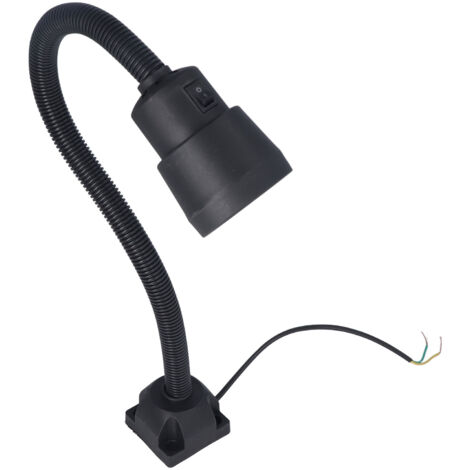 Lampe LED flexible 5W pivotante 360° pour fraiseuse CNC, éclairage d'atelier 24V/36V universel