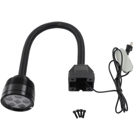 Lampe LED Flexible 6W 540LM Étanche pour Tour Industriel, Lumière de Travail avec Douille Américaine 100‑240V