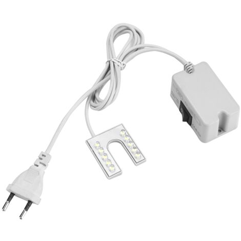 Lampe LED flexible à col de cygne avec base magnétique pour machine à coudre 110-265 V