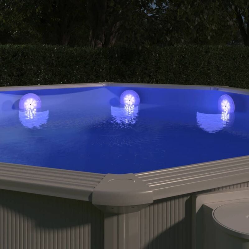 Lampe led flottante submersible de piscine avec télécommande Vidaxl