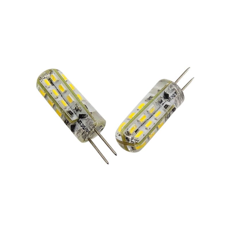 Lampe led G4 silicone 1W5 12V ac/dc blanc chaud diamètre 9,5 mm