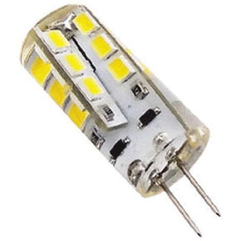 Lampe LED G4 silicone 2W2 12VDC blanc froid diamètre 12 mm