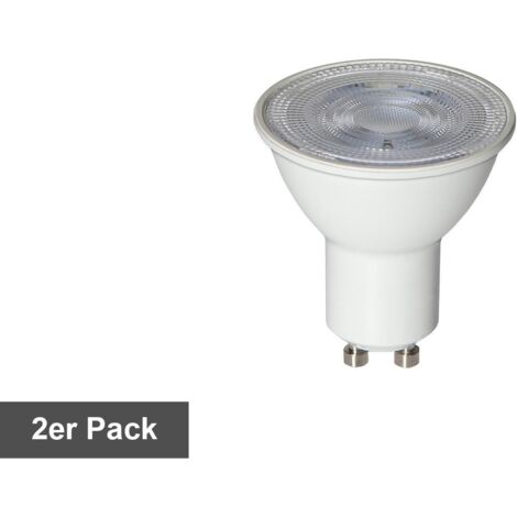 Lampe LED GU10 pack de 2 spots 2W 3000K 170 lumens