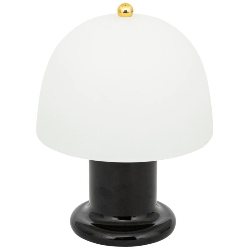 Lampe led haut 21 cm verre noir