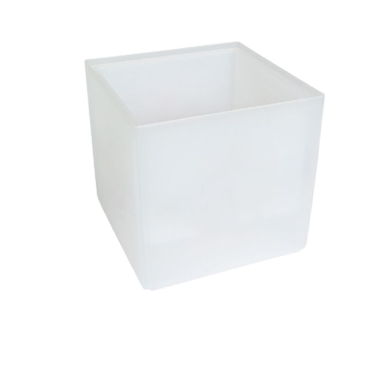 Decdeal - Lampe led haute capacité de 3,5 l, seau à glace, conception carrée, changement de couleur automatique, alimenté par batterie, résistance à