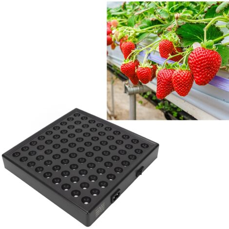 Lampe LED Horticole Full Spectrum 50W, 81 Diodes, ABS, Puissance Adaptative 85‑265V, Plaque US, pour Germination et Croissance en Intérieur