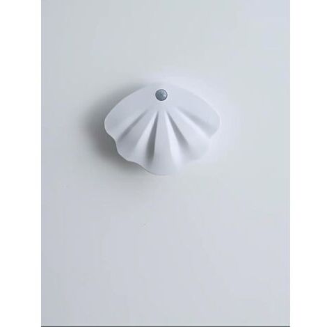 Lampe LED intelligente rechargeable avec capteur de corps humain, veilleuse magnétique sans câblage, applique murale intérieure, numéro de porte（Blanc）