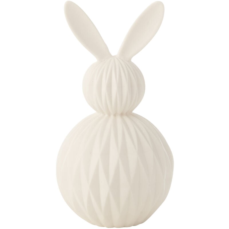 Jolipa - Lampe led lapin en porcelaine 25 cm