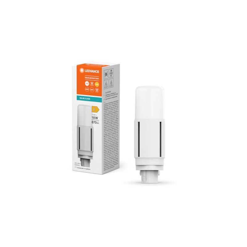 Ampoule led une extrémité connexion G24D opale 7.5W 870LM 3000K IP20 300° [LV-4058075821859] ledvance - Greenice