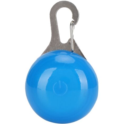 Lampe LED lumineuse pour collier de chien, 3 modes d'éclairage, clip sécurisé pour la nuit (Bleu)