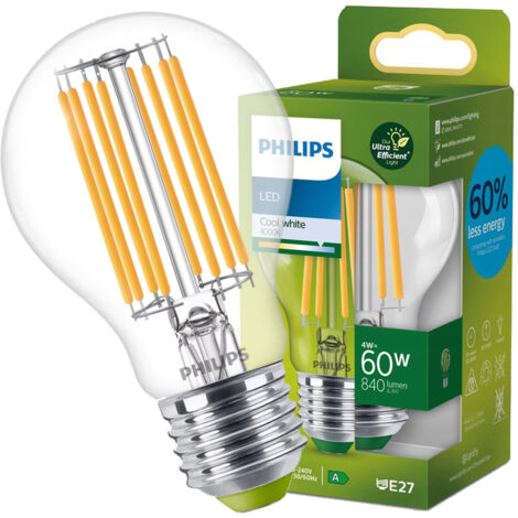 Lampe LED Master LEDbulb classe A E27 4 W 840 lm 4000K - Philips