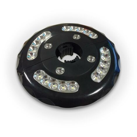 Lampe LED - Noir - Pour parasol mât central. et déporté Alice's Garden