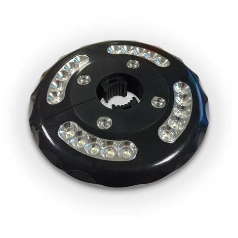 Lampe LED - Noir - Pour parasol mât central. et déporté sweeek