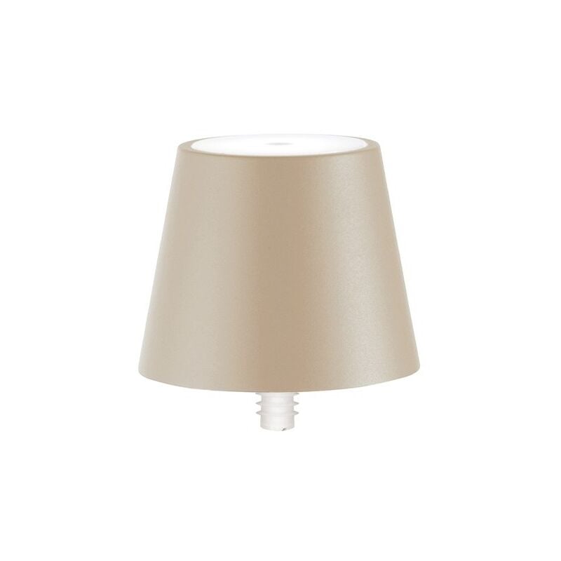 Lampe led Poldina stopper Zafferano rechargeable et portable, couleur sable avec autonomie jusqu'à 12 heures