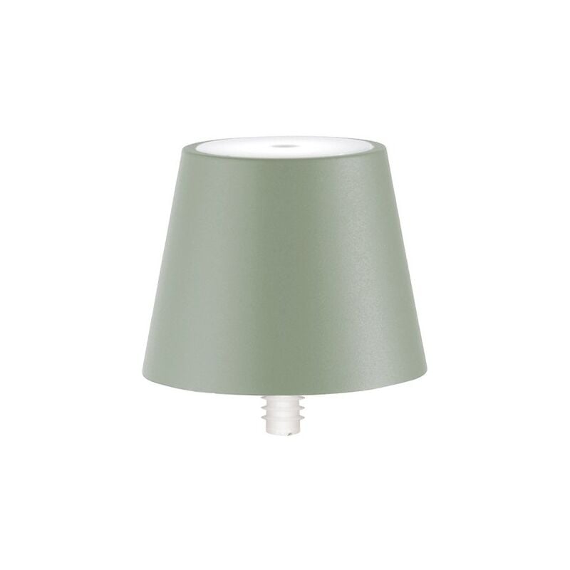 Lampe led Poldina stopper Zafferano rechargeable et portable couleur Sauge avec batterie jusqu'à 12 heures