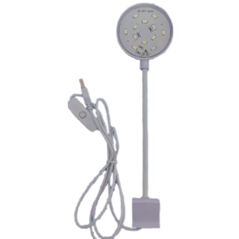 Lampe LED pour aquarium 5W, à clipser, avec tuyau réglable, idéale pour les aquariums d'eau de mer et les aquariums coralliens.