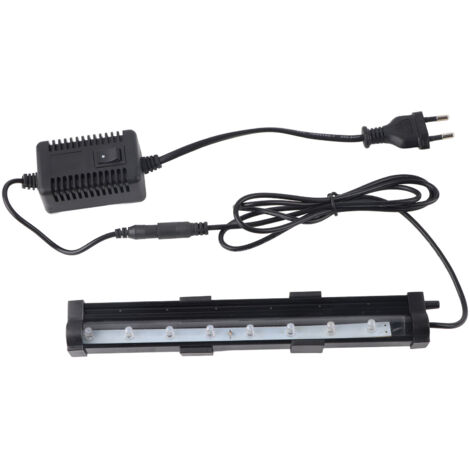 Lampe LED pour aquarium, couleurs changeantes, ultra-lumineuse, avec ventouse et prise européenne 220 V