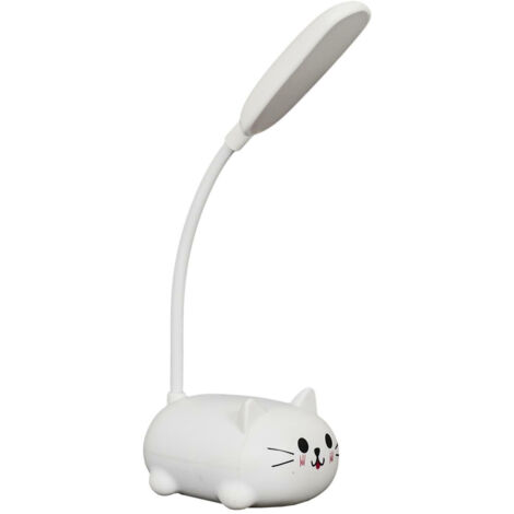 LAMPE LED pour chambre d'enfant Kitty blanche USB