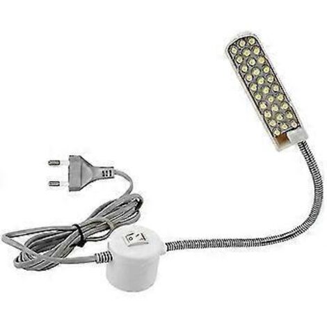 Lampe LED pour machine à coudre SZTXJ, base de fixation magnétique, bras flexible, 30 LED