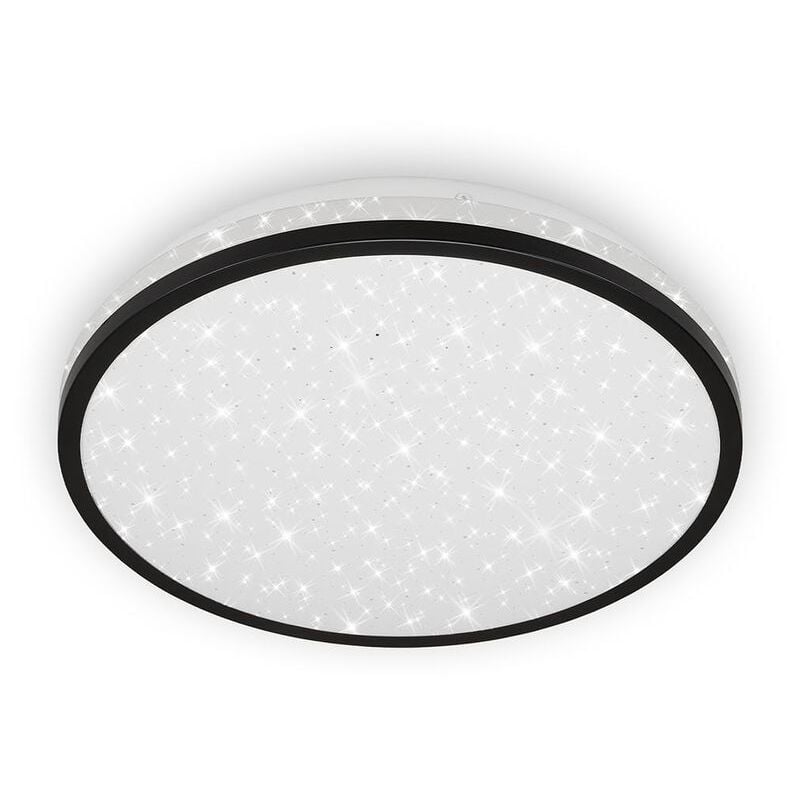Briloner - Lampe led pour salle de bain leuchten acorus black, 40 w, 1200 lm, IP20, noir, plastique, ø 28 cm