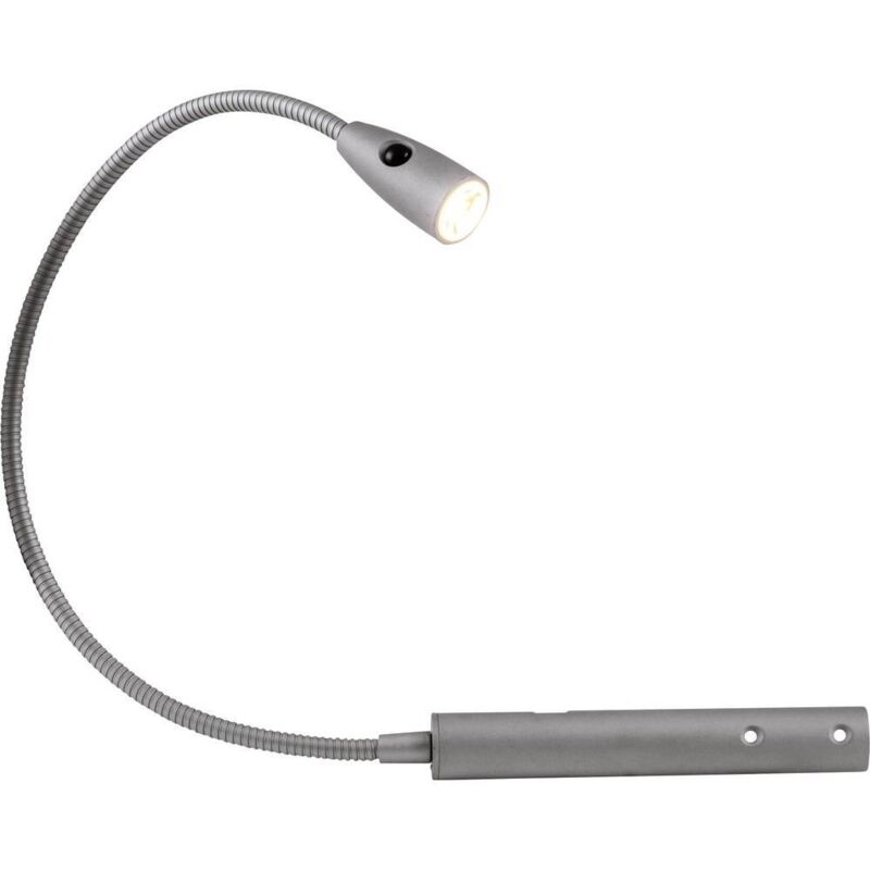 Heitronic - Berta 27745 Lampe de chevet à led led led intégrée 1.5 w blanc chaud argent