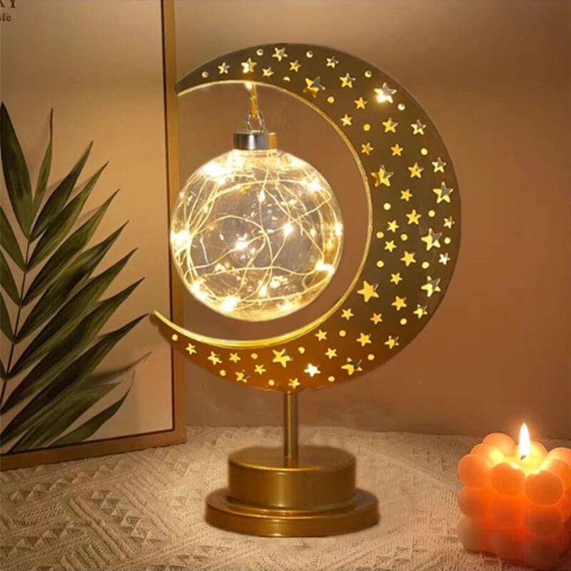 Lampe LED Ramadan Décorative – Lumière Chaude pour Salon, Chambre et Table, Idéale pour Soirées Iftar et Ambiance Familiale