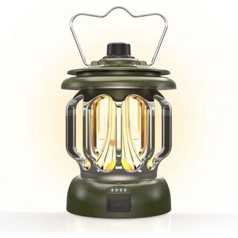Lampe LED Rechargeable à Intensité Variable, 130h d'Autonomie, Idéale pour Camping, Urgence et Extérieur Ortviai