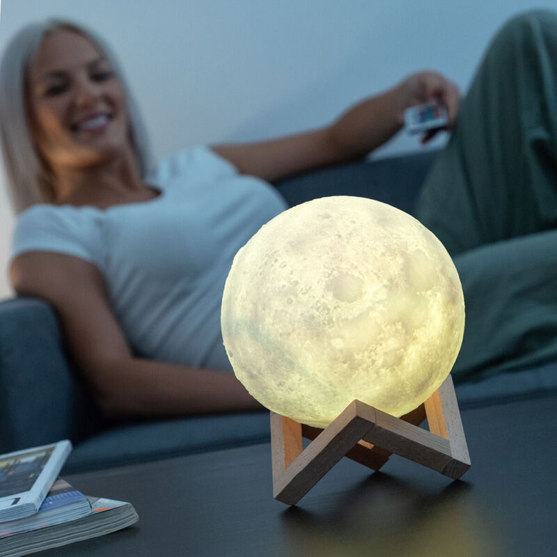 Innovagoods - Lampe led Rechargeable Lune Moondy