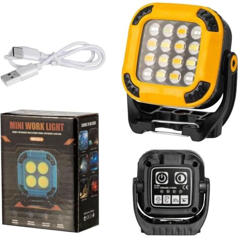 Lampe LED rechargeable universelle avec télécommande – Lampe d'établi  Lampe d'atelier multifonction  Outil de sécurité portable
