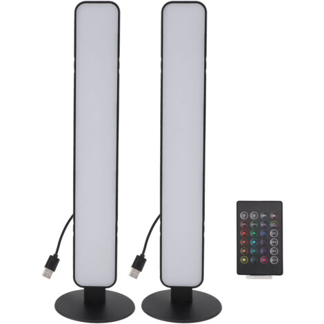 Lampe LED RGB Gaming, 255mm, ABS/PC, Remote Contrôle 24 Touches, USB-Powered, Barre Lumière Ambiance pour PC/TV/Salle