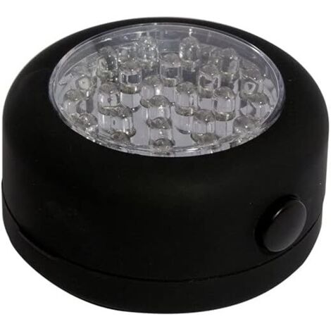 Lampe LED ronde magnétique - classe A+ Noir