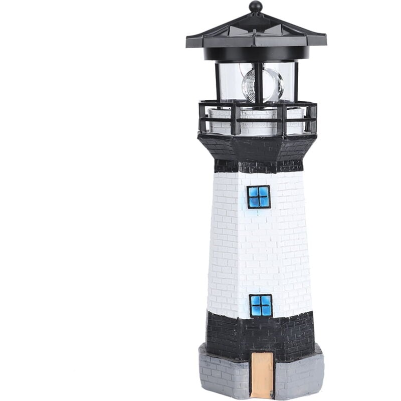 Feiyue - Lampe led rotative à énergie solaire d'extérieur, luminaire décoratif de paysage, idéal pour un jardin, une cour ou une lumière blanche