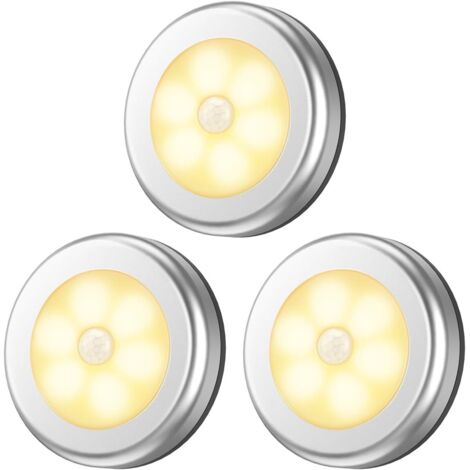 Lampe LED sans fil à détecteur de mouvement améliorée, alimentée par batterie