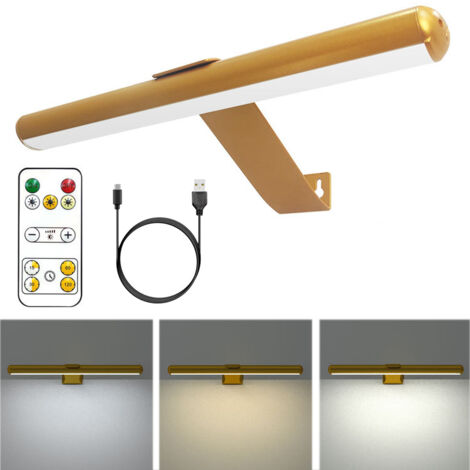 Lampe LED sans fil avec télécommande, lampe de peinture Rechargeable, projecteur mural à intensité variable pour afficher des œuvres d'art