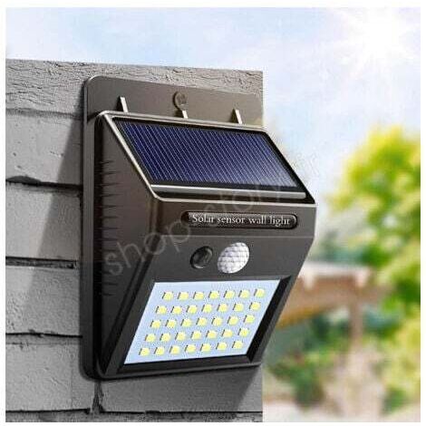 Lampe LED Solaire Avec Capteur De Mouvement 120°