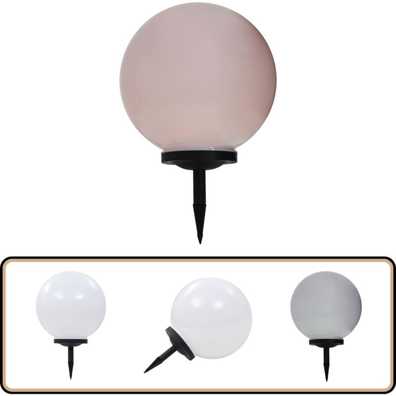 Lampe led solaire d'extérieur sphérique 40 cm rvb - Lampes Solaires Exterieures - Éclairage Extérieur Led - Lampes Decoratives Jardin - Lumieres