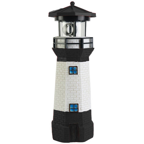 Lampe LED solaire rotative bleue, luminaire décoratif d'extérieur, idéal pour un jardin, un Patio ou une pelouse
