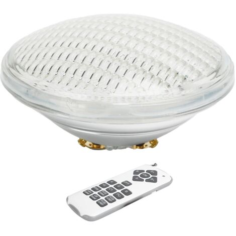 Lampe LED sous-marine en verre épais intégrée colorée pour piscine, source de lumière Par56, 45w, 4500lm