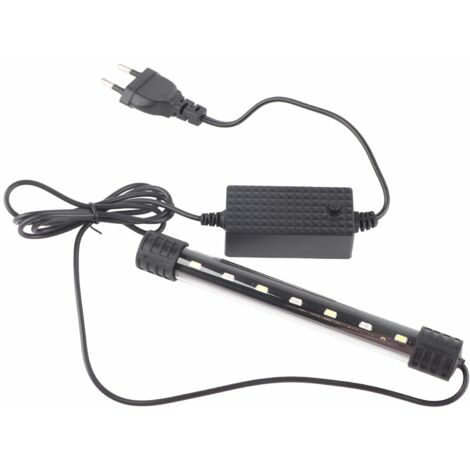Lampe LED submersible haute luminosité pour aquarium, bleu et blanc, avec interrupteur, prise UE 220 V ZY 15B.