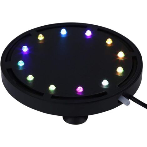 Lampe LED submersible pour aquarium, lampe à bulles sous-marine 12V