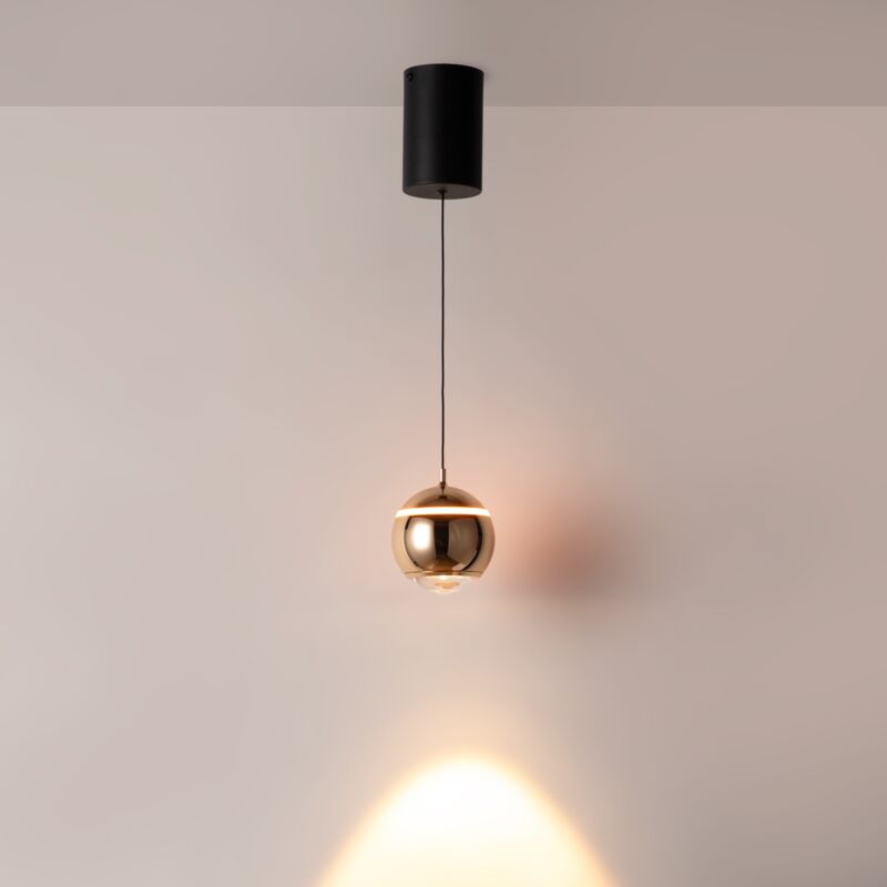 Lampe LED suspendue "AURA" - 7W - 2700K - Driver Eaglerise - - Cuivre Lampe LED suspendue "AURA" - 7W - 2700K - Driver Eaglerise - - Cuivre