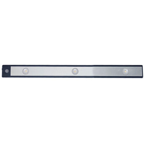 Lampe LED ultra-mince pour placard, intelligente, rechargeable, sans fil, avec détecteur de mouvement, 40 cm / 15,7 pouces, noire