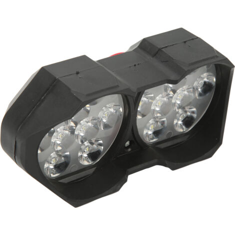 Lampe LED Universelle pour Vélo Électrique 12V‑100V, Double Phare pour Customisation de Bicyclette