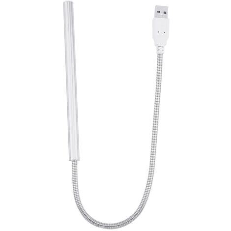 Lampe LED USB portable 10 pièces pour PC et ordinateur portable, haute luminosité, design élégant argenté